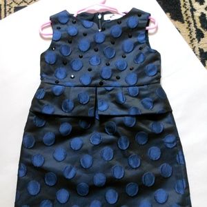 CREWCUTS Collection Dot Brocade Silk Taffeta Dress